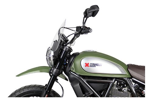 MRA Fairing screen, touring, clear, with homologation -
