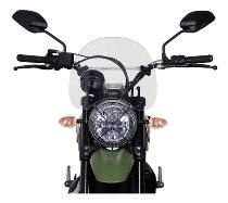 MRA Fairing screen, touring, clear, with homologation -