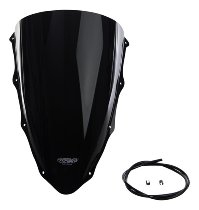 MRA Fairing screen, racing, black, with homologation -