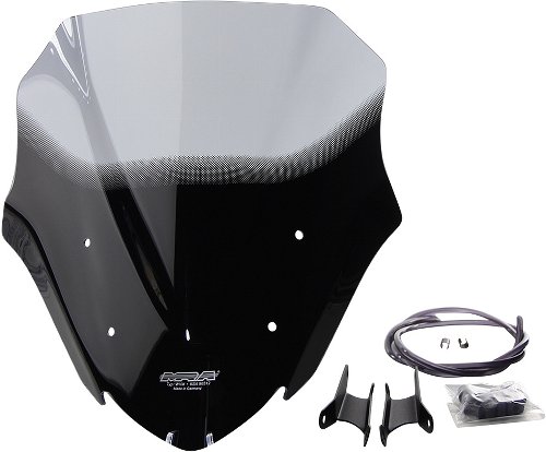 MRA fairing shield, Racing, smoke grey, with homologation -