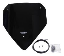 MRA Fairing screen, sport SP, black, with homologation -