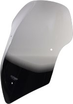 MRA Fairing screen, touring, smoke grey, with homologation -