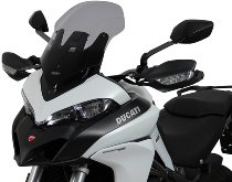 MRA Fairing screen, touring, smoke grey, with homologation -