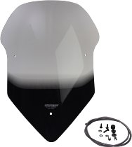 MRA Fairing screen, touring, smoke grey, with homologation -