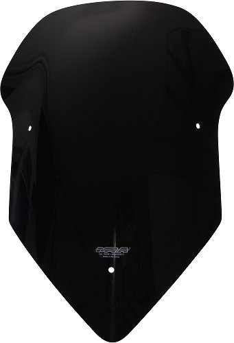 MRA Fairing screen, touring, black, with homologation -