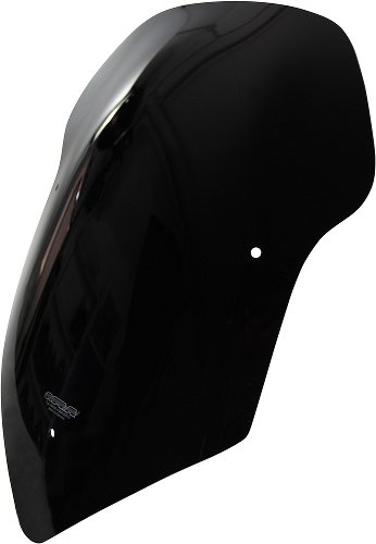 MRA Fairing screen, touring, black, with homologation -