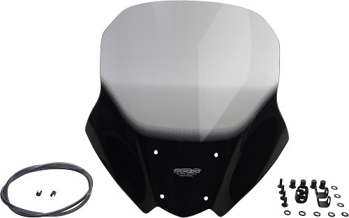 MRA fairing shield, Touring, smoke grey, with homologation -