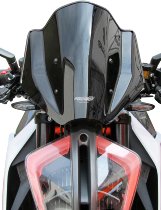 MRA fairing shield, Sport, black, with homologation - KTM