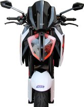 MRA fairing shield, Sport, black, with homologation - KTM