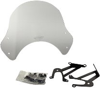 MRA fairing shield, Sport, smoke grey, with homologation -