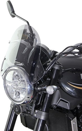 MRA fairing shield, Sport, smoke grey, with homologation -