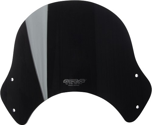 MRA fairing shield, Sport, black, with homologation -