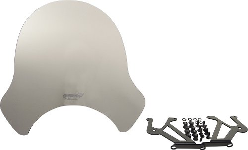 MRA fairing shield, Touring, smoke grey, with homologation -