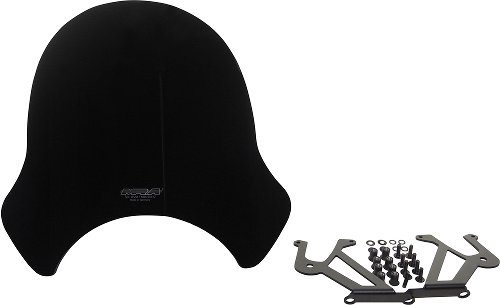 MRA fairing shield, Touring, black, with homologation -
