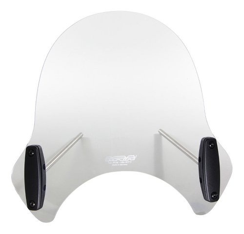 MRA Windscreen, style shield, clear, with homologation -