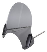 MRA Windscreen, style shield, grey, with homologation -