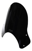 MRA Windscreen, style shield, black, with homologation -