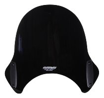 MRA Windscreen, style shield, black, with homologation -