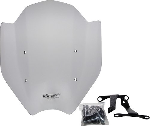 MRA fairing shield, Sport, smoke grey, with homologation -