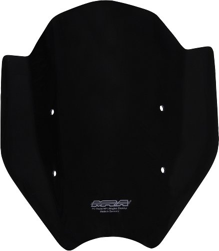 MRA fairing shield, Sport, black, with homologation - KTM