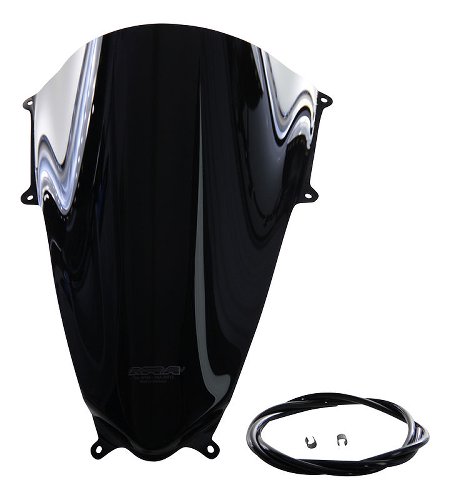 MRA Fairing screen, sport, black, with homologation - Ducati