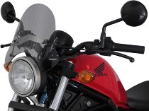 MRA fairing shield, Sport, smoke grey, with homologation -