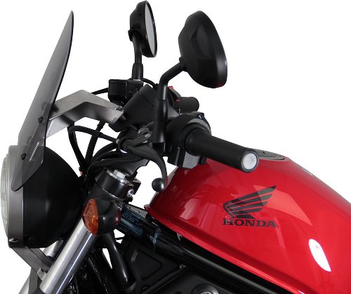 MRA fairing shield, Sport, smoke grey, with homologation -