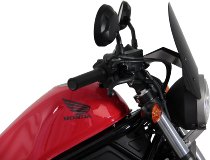 MRA fairing shield, Sport, black, with homologation - Honda