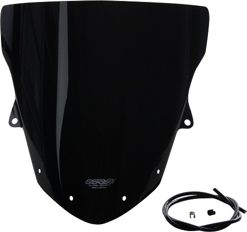 MRA fairing shield, Originalform, black, with homologation -