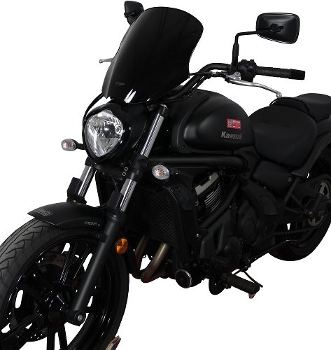 MRA fairing shield, Touring, black, with homologation -