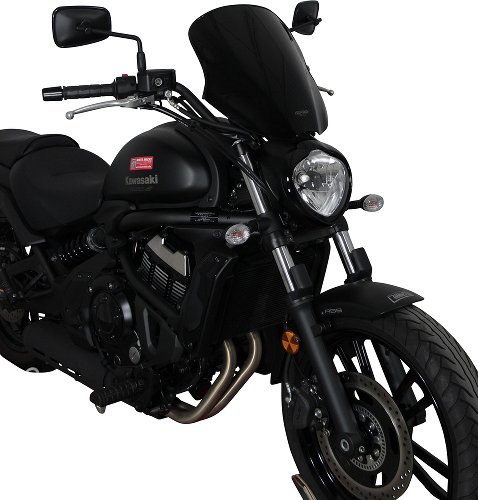 MRA fairing shield, Touring, black, with homologation -