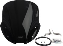 MRA fairing shield, Touring, black, with homologation -