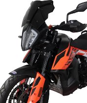 MRA fairing shield, Sport, black, with homologation - KTM