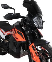 MRA fairing shield, Sport, black, with homologation - KTM