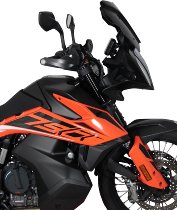 MRA fairing shield, Sport, black, with homologation - KTM