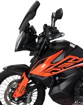 MRA fairing shield, Touring, black, with homologation - KTM