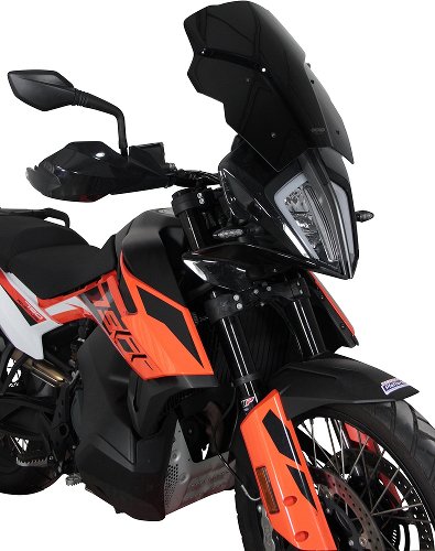 MRA fairing shield, Touring, black, with homologation - KTM