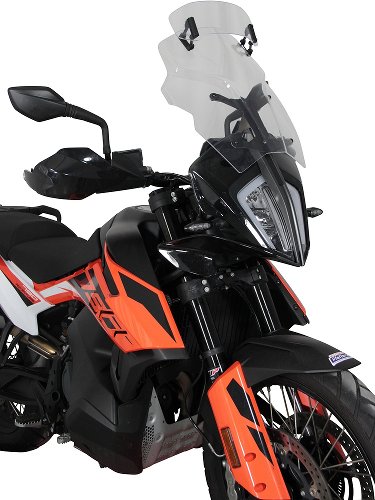 MRA fairing shield, Touring, clear, with homologation - KTM
