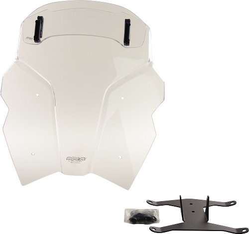 MRA fairing shield, Touring, clear, with homologation - KTM