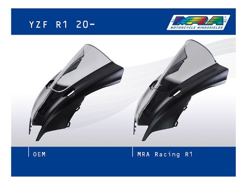 MRA Verkleidungsscheibe Racingscheibe R, farblos - Yamaha R1