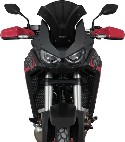 MRA fairing shield, Sport, black, with homologation - Honda