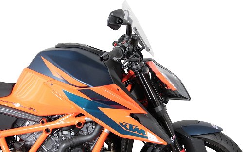 MRA fairing shield, Sport, clear, with homologation - KTM