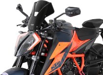 MRA fairing shield, Sport, black, with homologation - KTM