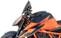 MRA fairing shield, Sport, black, with homologation - KTM