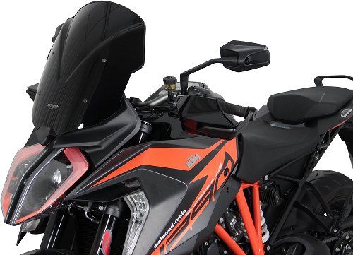 MRA fairing shield, Sport, black, with homologation - KTM