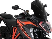 MRA fairing shield, Sport, black, with homologation - KTM