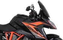 MRA fairing shield, Sport, black, with homologation - KTM