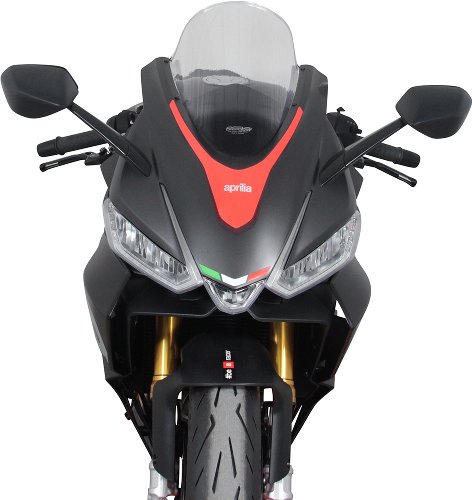 MRA Verkleidungsscheibe, Racing, farblos, mit ABE - Aprilia