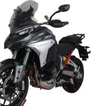 MRA Fairing screen, touring, smoke grey, with homologation -