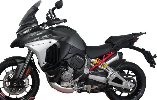 MRA Fairing screen, touring, smoke grey, with homologation -